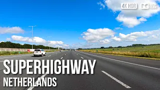 The Dutch Superhighway: Utrecht to Amsterdam - 🇳🇱 Netherlands [4K HDR] Driving Tour