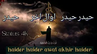 haider haider awal akhir haider | status 4K | azadar e Hussain | Shani Ali 2.0