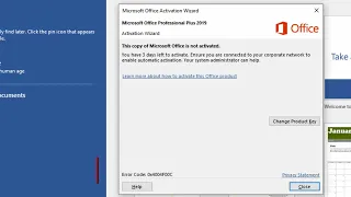 Error Code 0x4004f00c fix product activation failed - this copy of microsoft office is not activated