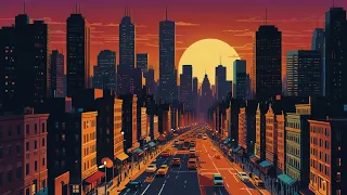 Awake at Night: The City's Pulse Under the Sunset For TV - Slideshow Screensaver Showcase - 4 Hours