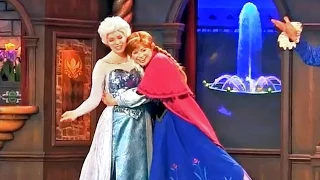 FULL New Frozen stage show in Fantasy Faire with Anna, Elsa at Disneyland