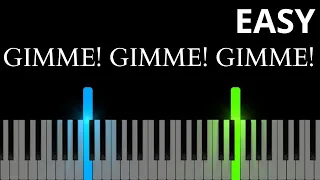 ABBA - Gimme! Gimme! Gimme! (A Man After Midnight) (EASY Piano Tutorial)