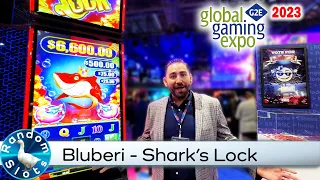 #G2E2023 Bluberi   Shark's Lock Slot Machine Preview