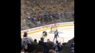 Toronto Maple Leafs warmup pregame vs Ottawa Jan 21, 2017 military night