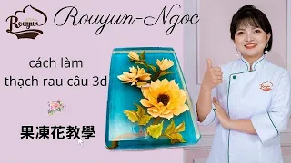 Rouyun-Ngọc 卞柔勻老師果凍花教學Thạch rau câu 3D jelly一根針kim18