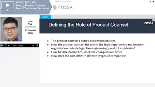 Being a Product Counsel Even if You're Not Technical Webinar