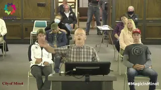 Minot City Council Meeting  - Homophobic residents speak out against the Pride Flag