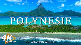 Flying Over Polynesie 4K UHD - Relaxing Music Along With Beautiful Nature Videos - Amazing Nature