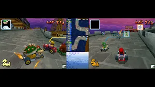 Mario Kart DS All Stages 2 player VS races 60fps