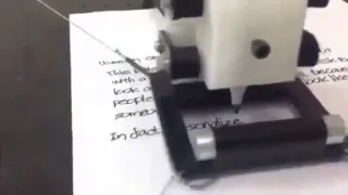 Zarplotter robot can write a letter exactly as if it was handwritten. Aesthetic Engineering World