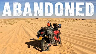 My bike doesn't start anymore and I’m alone in the desert of Mauritania 🇲🇷 |S7 - E18|