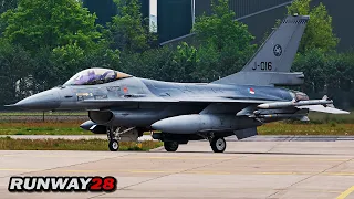 Alpha Golf F-16 Fighting Falcon QRA Scramble at Volkel - Rushing to Secure the Skies