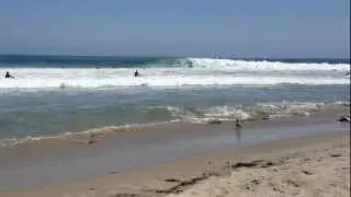 Malibu Point Dume Beach - Waves & Surfing (08/11/2012)