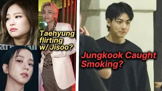 BTS V Flirting with Jisoo? Jungkook Caught Smoking in LA?