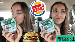Burger King's NEW Impossible Whopper Taste Test