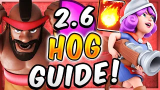 HOW TO MASTER 2.6 HOG RIDER! Pro Tips & Tricks  — Clash Royale