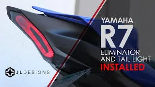 JL Designs Yamaha R7 Fender Eliminator and tail light Install video - NO SPLICE TAILLIGHT AVAILABLE