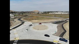 A time-lapse of Richland's Queensgate Drive roundabouts construction