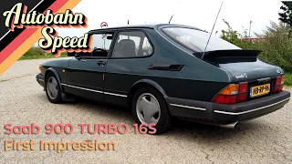 Saab 900 TURBO 16S (1991) - First Impression by Autobahn Speed!