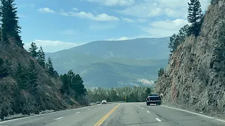 Scenic America ~ Driving Up The Colorado Mountains From Denver To High Elevations