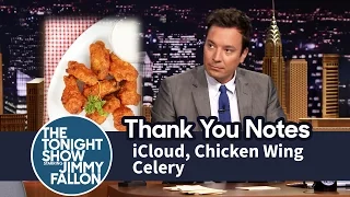 Thank You Notes: iCloud, Chicken Wing Celery