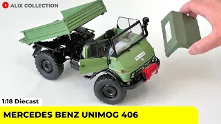 Unboxing Mercedes Benz Unimog 406 1:18 Diecast by Schuco