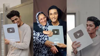 FINALLY ! UNBOXING SILVER PLAY BUTTON WITH MY MOM