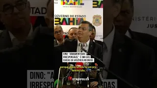 Flávio Dino: "Armamentismo irresponsável" é uma das causas de violência no Brasil nos últimos anos