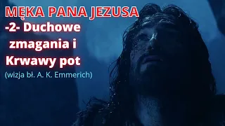 MĘKA PANA JEZUSA -2- Duchowe zmagania i Krwawy pot (wizja bł. A. K. Emmerich)