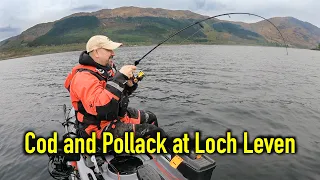 Catching Cod and Pollack on Lures - Loch Leven - Glencoe  - Kayak Sea Fishing UK