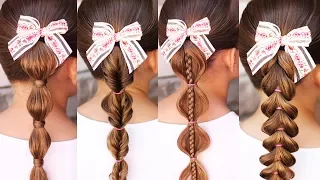 4 Easy BACK TO SCHOOL Hairstyles | Brown Haired Bliss