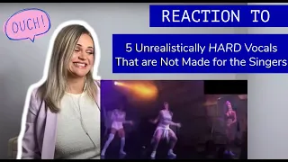 Voice Teacher Reacts to 5 Unrealistically HARD Vocals That are Not Made for the Singers