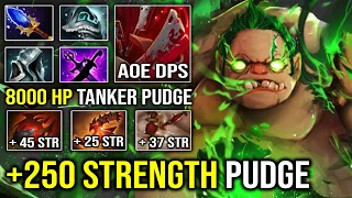 WTF 8000 HP Tanker 1v5 Powerful AoE DPS LEVEL 30 Carry Pudge vs Late Game Wraith King Dota 2