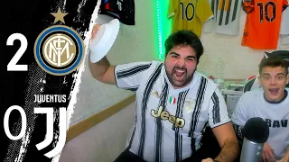 CHE SCHIFO... INTER 2-0 JUVENTUS -  | REACTION LIVE w/Enry Lazza - OGNI GOL SUBITO ROMPO UN PIATTO