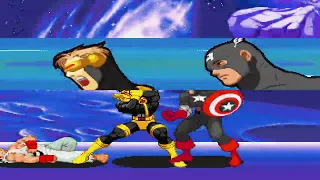 (TAS) Marvel Super Heroes vs. Street Fighter ~ Cyclops & U.S. Agent ( Survival Mode )