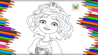 Как нарисовать Варю из мультика Царевны | Рисуем и Учим Цвета | Coloring Kids