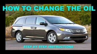 HONDA ODYSSEY OIL CHANGE TUTORIAL (2011-2016)