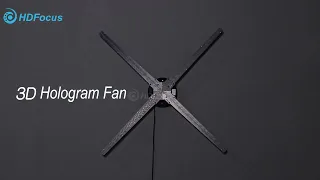 How to Installing 75CM 3D Hologram Fan