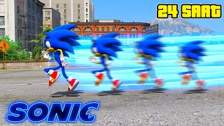 💨 24 SAAT BOYUNCA SONIC OLDUM ! DÜNYANIN EN HIZLISI 💨 GTA 5