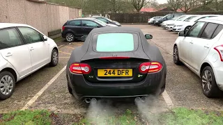 Jaguar XK-R cold start - 26th January 2020