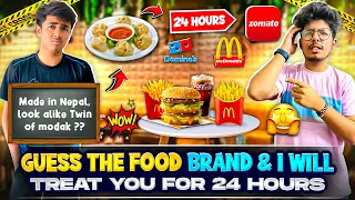 Guess the Food 🍔 Brand And I Will Treat 🍫Tsg Jash For 24 Hours ⏰| Riddles Challenge - Mann Vlogs