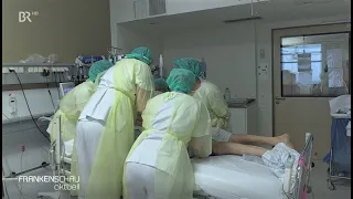 Eine Schicht auf der Intensivstation im Leopoldina-Krankenhaus mit Corona-Patienten