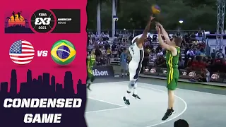 USA v Brazil | Men's FINAL - Condensed game | FIBA 3x3 AmeriCup 2021