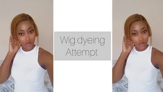 WIG DYEING ATTEMPT 🙈🙈|| SOUTH AFRICAN YOUTUBER .