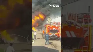 ‼️‼️‼️ Пожар на складе в Калужской области