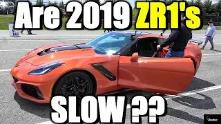 2019 ZR1 Corvette SLOW ?? Manual ZR1 in Civilian Hands - 1/4 mile - RoadTestTV