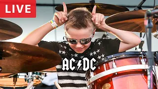 AC/DC - LIVE (8 year old Drummer) Highway To Hell