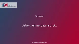 Arbeitnehmerdatenschutz | Seminar