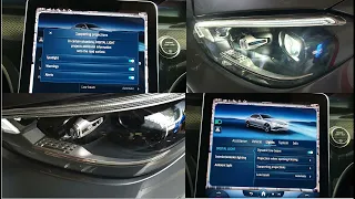 Mercedes W206 C Class C200 Digital Lights (Digital Rain & Star Wave) (aftermarket coding) (no audio)