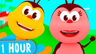 1 HOUR! Funny Songs of Little Bugs! - Kids Songs & Nursery Rhymes